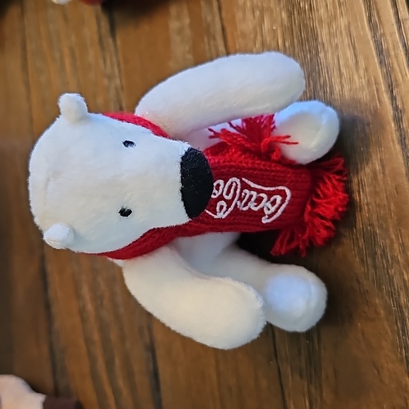 Coca Cola Bear NWT 2021 Coca Cola Christmas Bear with scarf - Picture 1 of 6